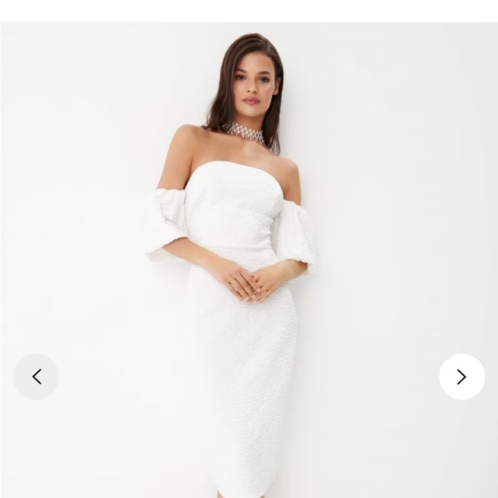 Elegant White Off-Shoulder Dress